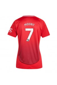 Manchester United Mason Mount #7 Fotballdrakt Hjemme Klær Dame 2024-25 Korte ermer